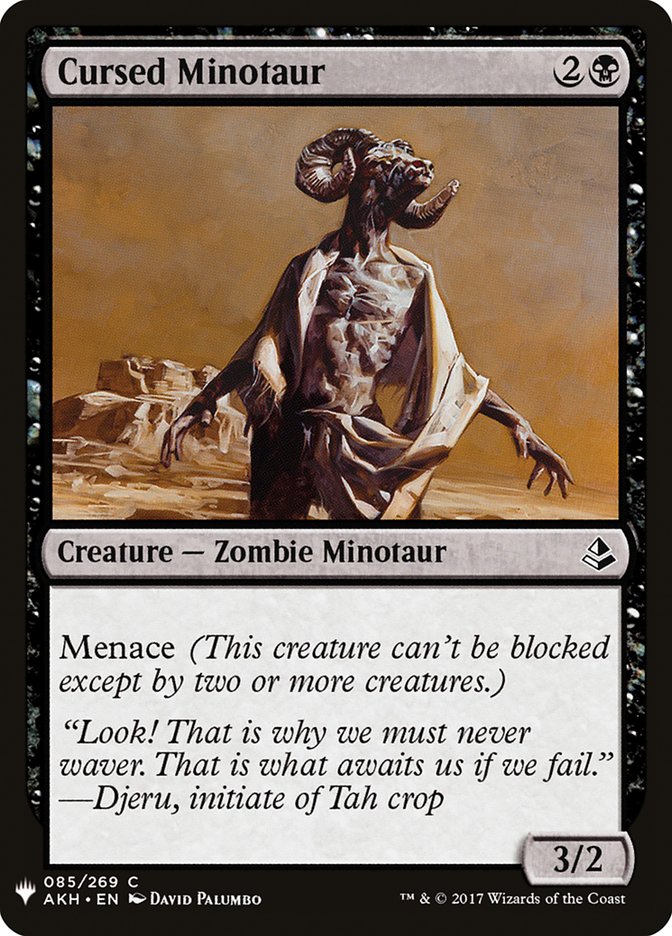 Cursed Minotaur [Mystery Booster] | Deep Dive Games St. Marys