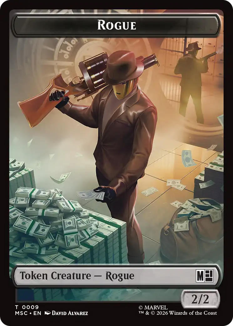 Treasure (022) // Rogue (009) Double-Sided Token [Marvel Super Heroes Commander Tokens] | Deep Dive Games St. Marys