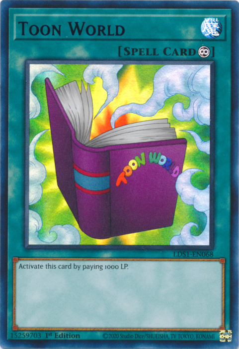 Toon World (Green) [LDS1-EN068] Ultra Rare | Deep Dive Games St. Marys