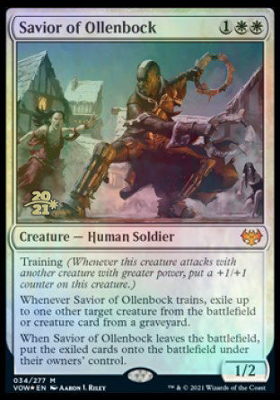 Savior of Ollenbock [Innistrad: Crimson Vow Prerelease Promos] | Deep Dive Games St. Marys