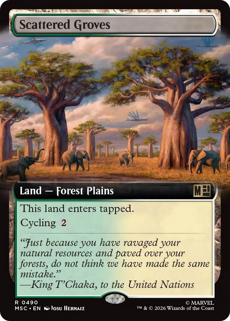 Scattered Groves (Extended Art) [Marvel Super Heroes Commander] | Deep Dive Games St. Marys