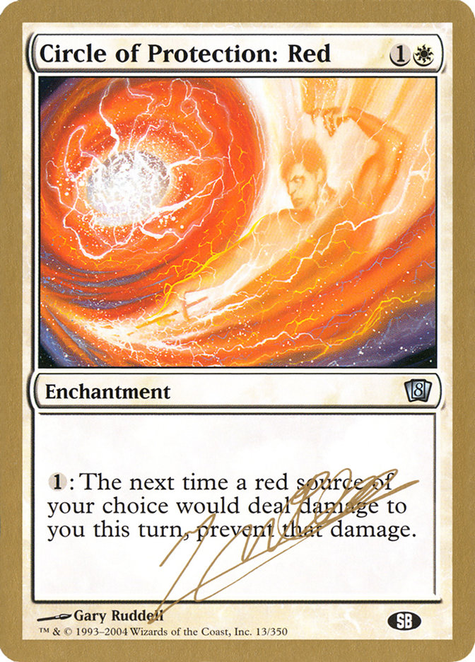 Circle of Protection: Red (Julien Nuijten) (SB) [World Championship Decks 2004] | Deep Dive Games St. Marys
