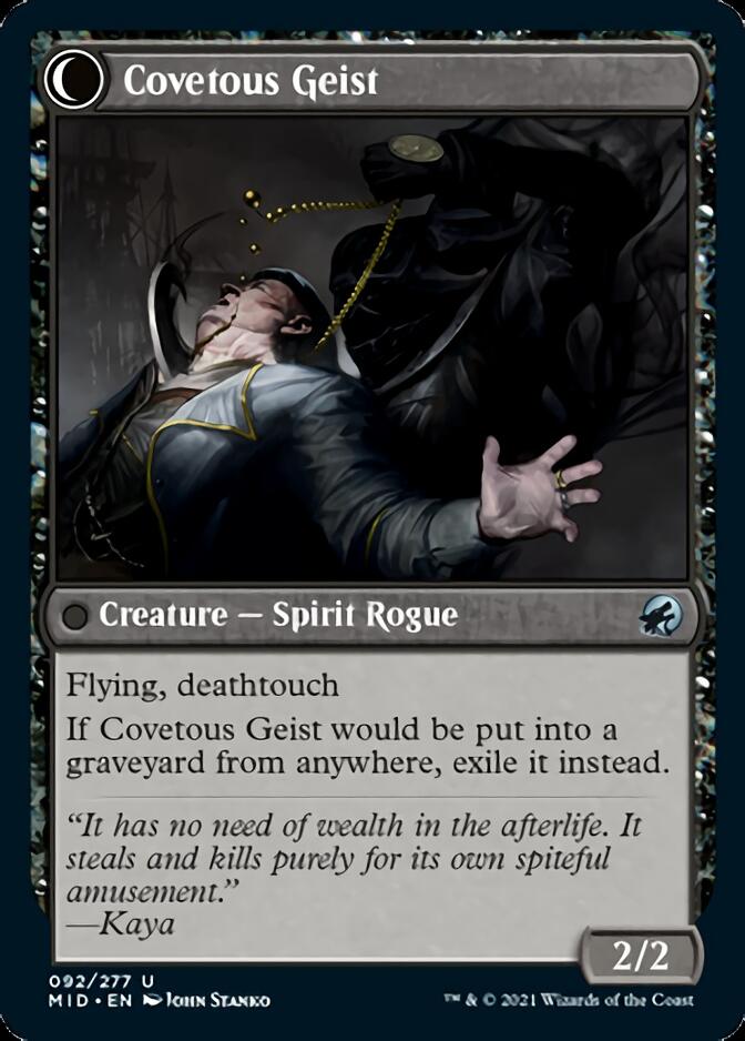 Covert Cutpurse // Covetous Geist [Innistrad: Midnight Hunt] | Deep Dive Games St. Marys