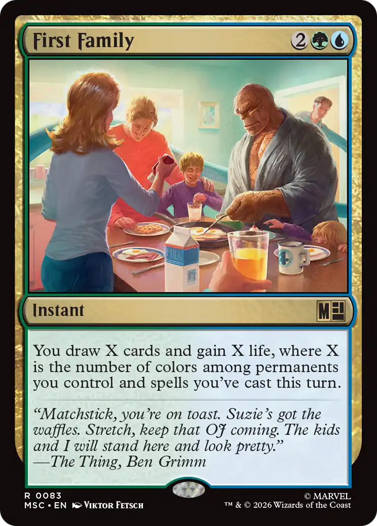 First Family (Surge Foil) [Marvel Super Heroes Commander] | Deep Dive Games St. Marys