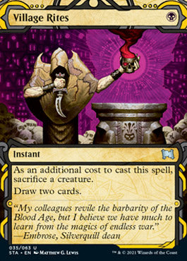 Village Rites (Foil Etched) [Strixhaven: Mystical Archive] | Deep Dive Games St. Marys