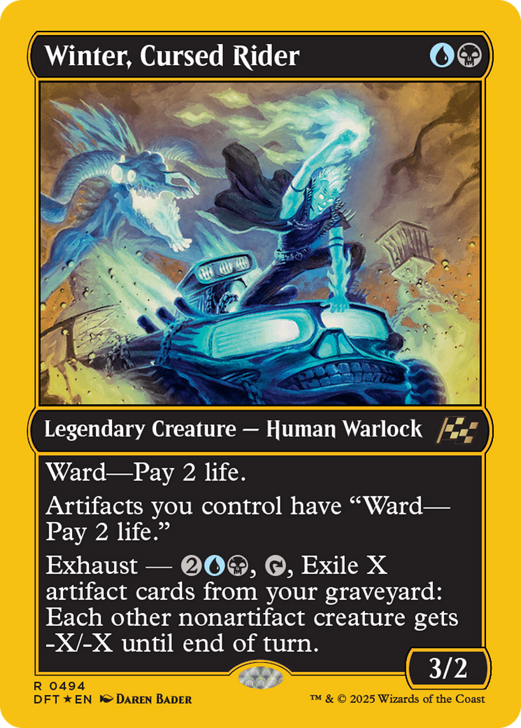 Winter, Cursed Rider (First-Place Foil) [Aetherdrift] | Deep Dive Games St. Marys
