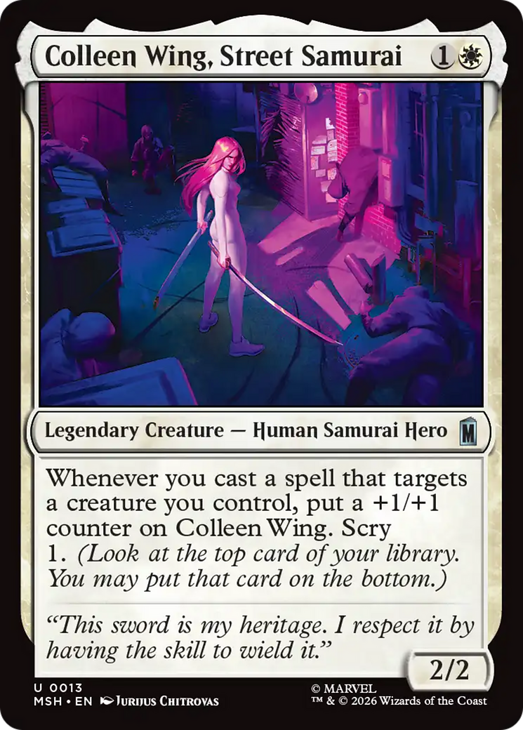 Colleen Wing, Street Samurai [Marvel Super Heroes] | Deep Dive Games St. Marys