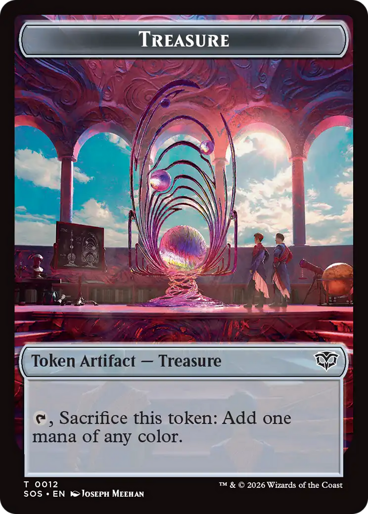Elemental (0002) // Treasure Double-Sided Token [Secrets of Strixhaven Tokens] | Deep Dive Games St. Marys