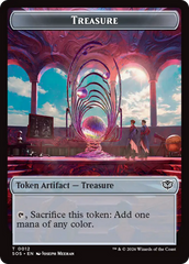 Elemental (0002) // Treasure Double-Sided Token [Secrets of Strixhaven Tokens] | Deep Dive Games St. Marys