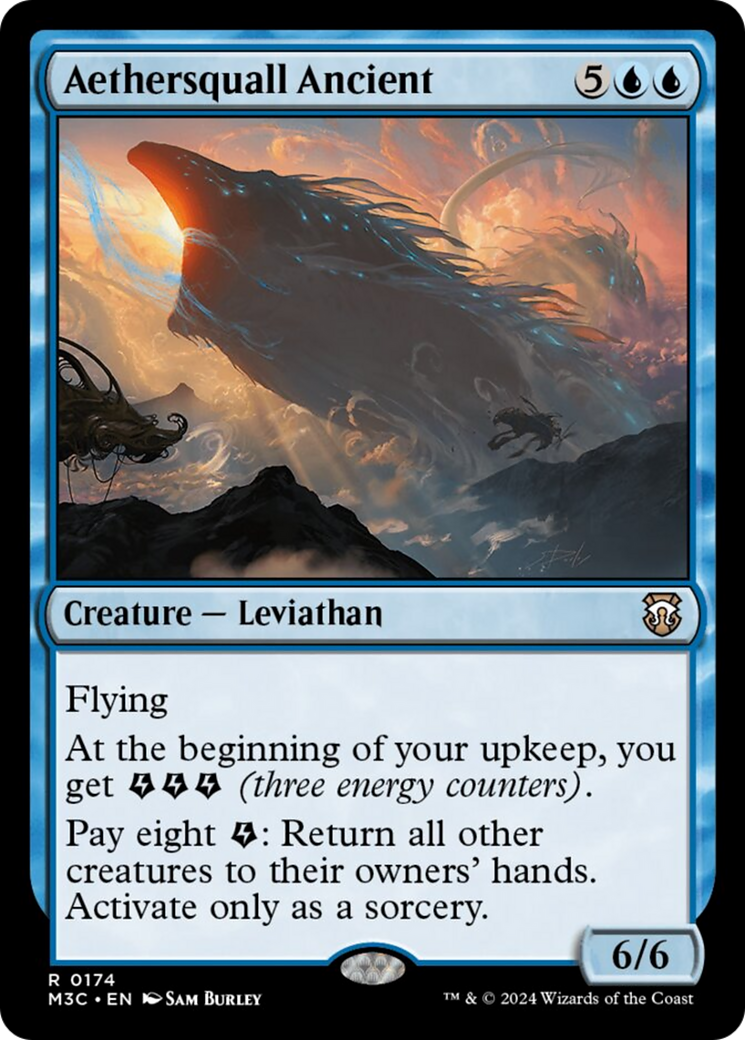 Aethersquall Ancient (Ripple Foil) [Modern Horizons 3 Commander] | Deep Dive Games St. Marys