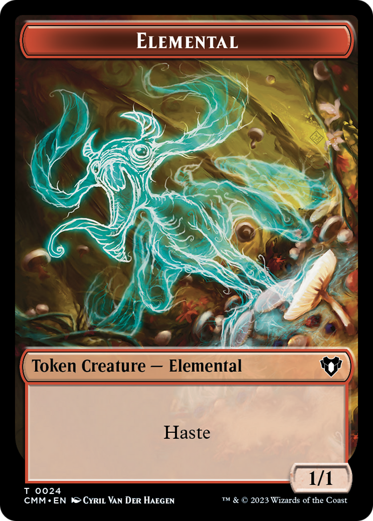 Elemental Token (24) [Commander Masters Tokens] | Deep Dive Games St. Marys
