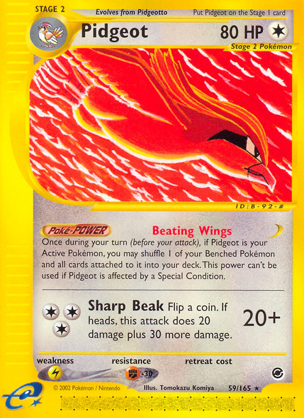Pidgeot (59/165) [Expedition: Base Set] | Deep Dive Games St. Marys