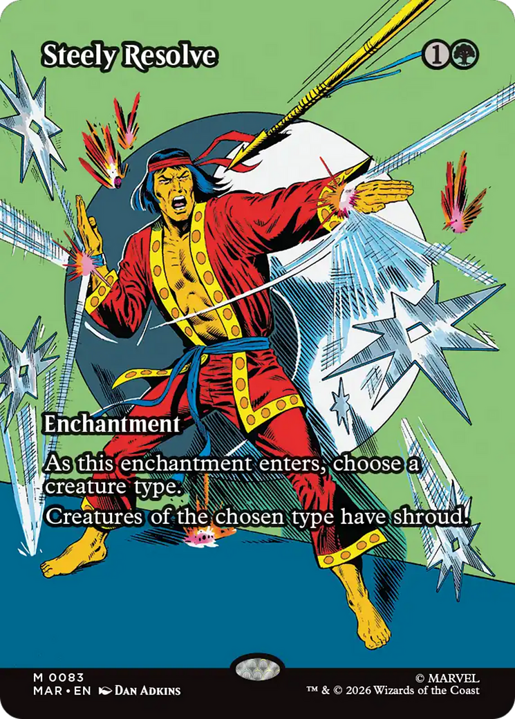 Steely Resolve (Borderless) [Marvel Universe: Eternal-Legal] | Deep Dive Games St. Marys
