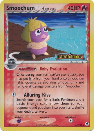 Smoochum (64/101) (Delta Species) (Stamped) [EX: Dragon Frontiers] | Deep Dive Games St. Marys