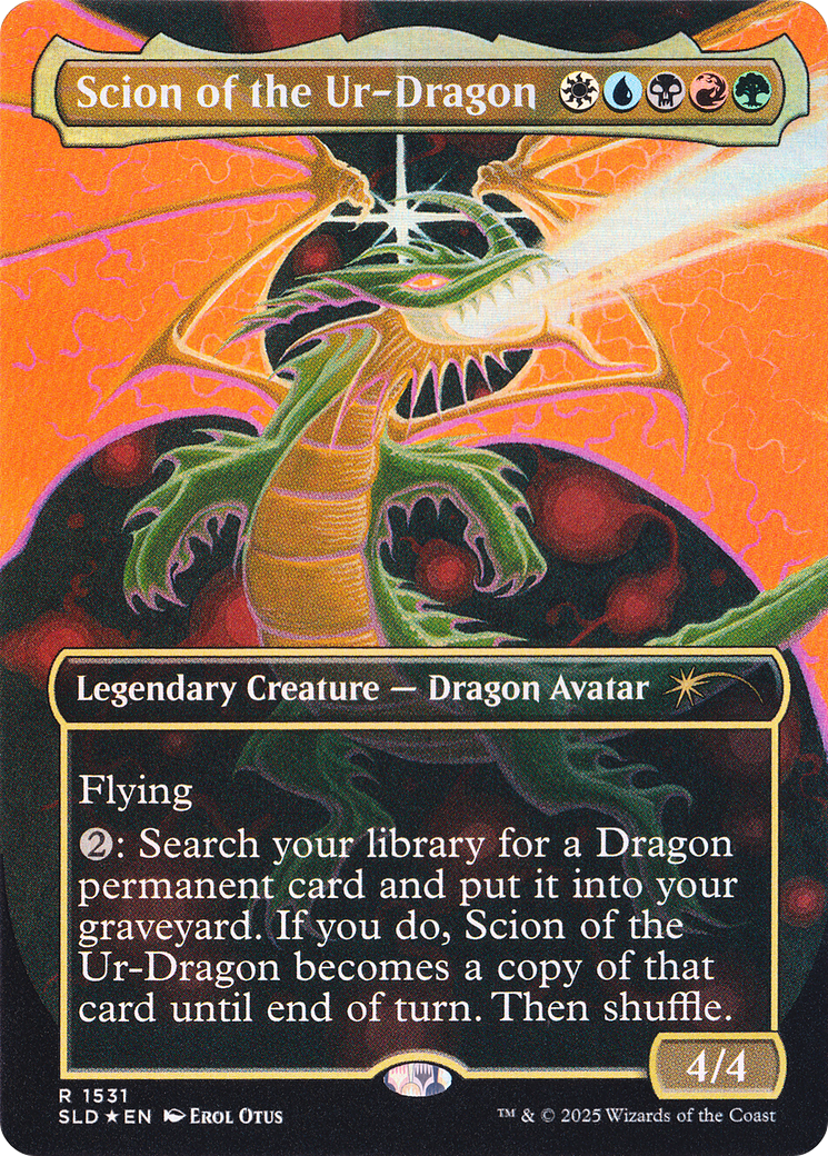 Scion of the Ur-Dragon (Rainbow Foil) [Secret Lair Drop Series] | Deep Dive Games St. Marys