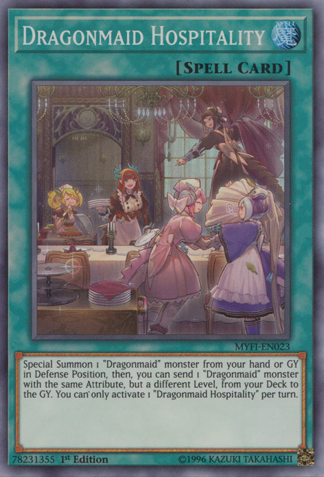 Dragonmaid Hospitality [MYFI-EN023] Super Rare | Deep Dive Games St. Marys