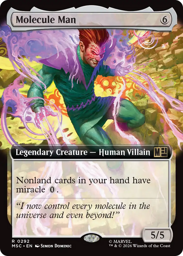 Molecule Man (Extended Art) [Marvel Super Heroes Commander] | Deep Dive Games St. Marys