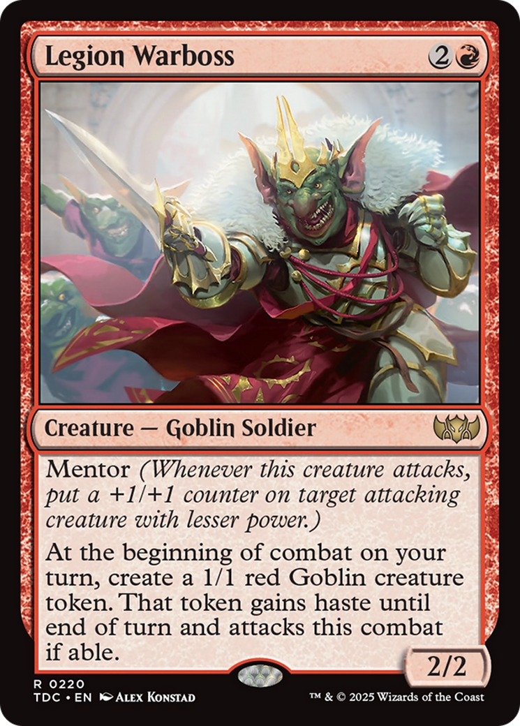 Legion Warboss [Tarkir: Dragonstorm Commander] | Deep Dive Games St. Marys