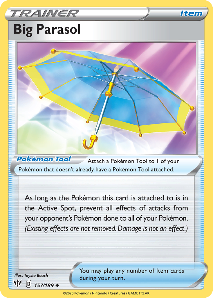 Big Parasol (157/189) [Sword & Shield: Darkness Ablaze] | Deep Dive Games St. Marys