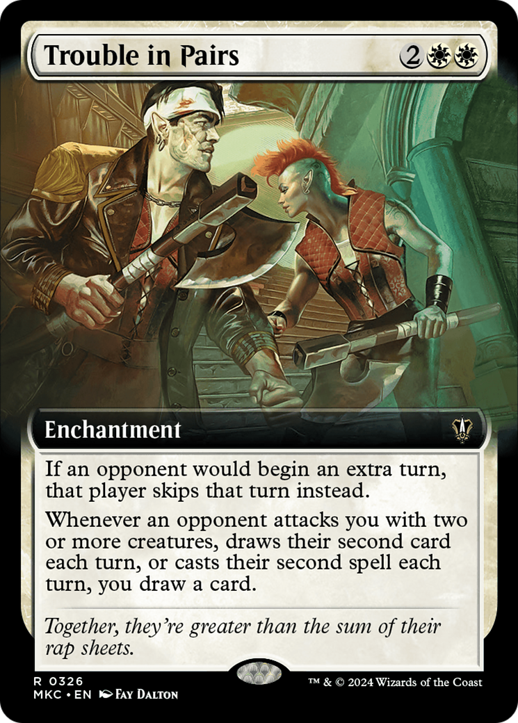 Trouble in Pairs (Extended Art) [Murders at Karlov Manor Commander] | Deep Dive Games St. Marys