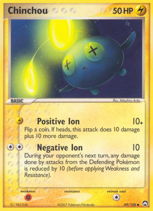 Chinchou (49/108) [EX: Power Keepers] | Deep Dive Games St. Marys