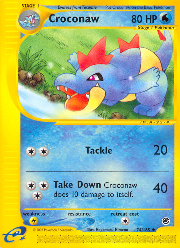 Croconaw (74/165) [Expedition: Base Set] | Deep Dive Games St. Marys