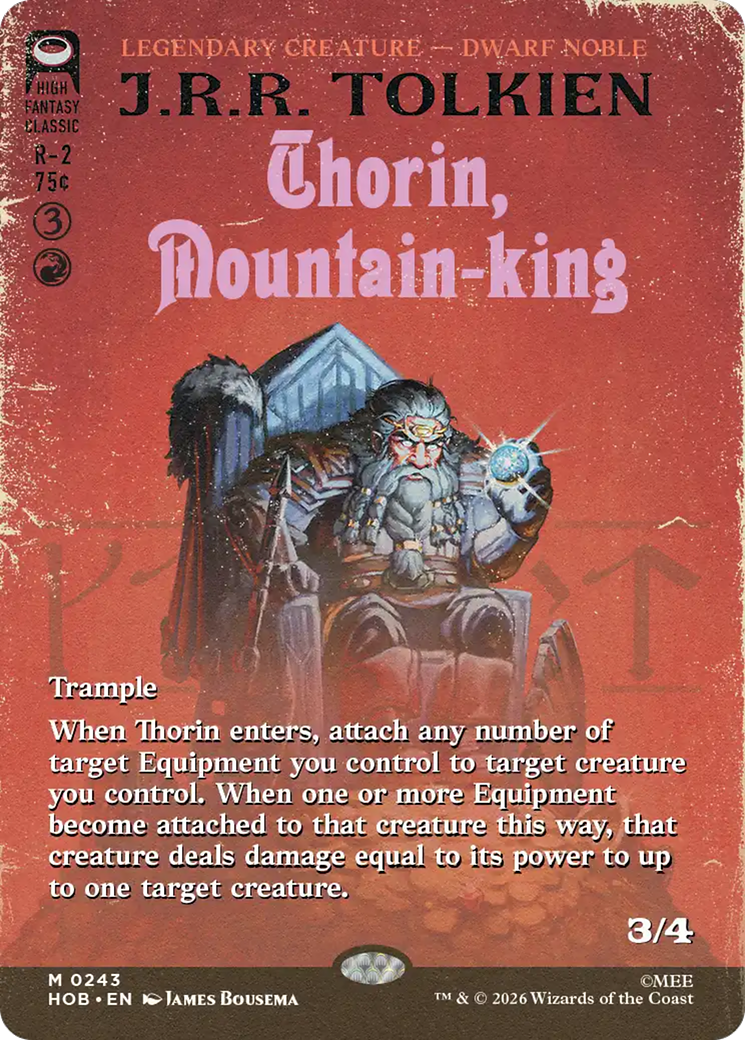 Thorin, Mountain-king (Borderless) [The Hobbit] | Deep Dive Games St. Marys