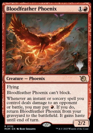 Bloodfeather Phoenix (Promo Pack) [March of the Machine Promos] | Deep Dive Games St. Marys