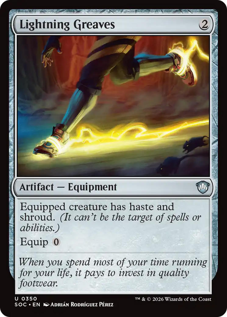 Lightning Greaves [Secrets of Strixhaven Commander] | Deep Dive Games St. Marys