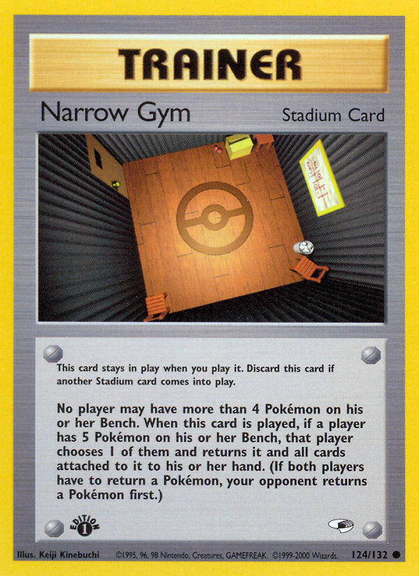 Narrow Gym (124/132) [Gym Heroes 1st Edition] | Deep Dive Games St. Marys