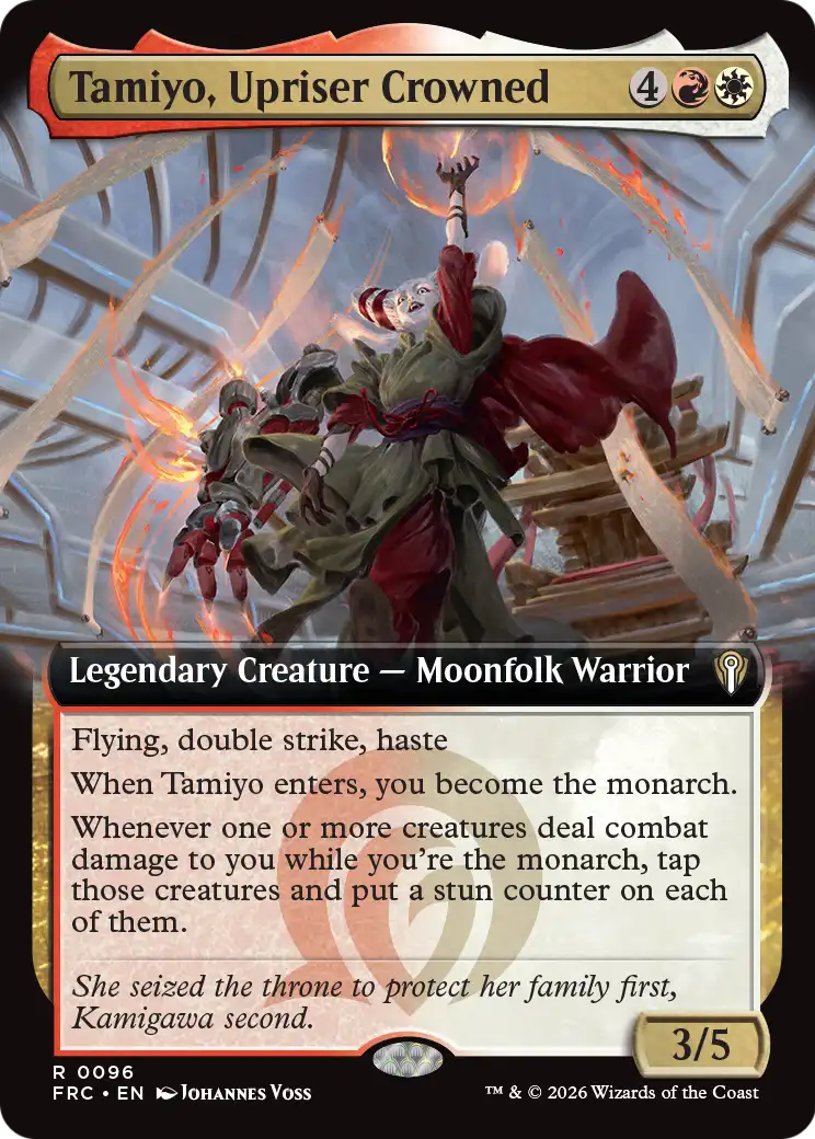 Tamiyo, Upriser Crowned (Extended Art) [Reality Fracture Commander] | Deep Dive Games St. Marys