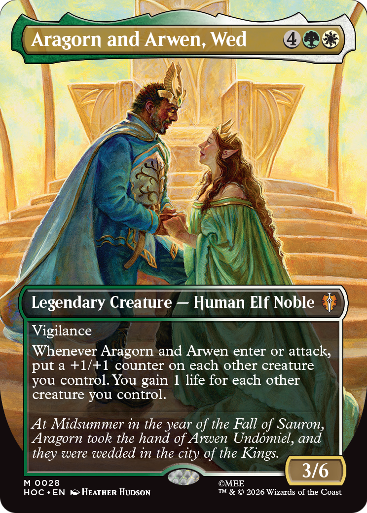 Aragorn and Arwen, Wed (Borderless) [The Hobbit: Eternal-Legal] | Deep Dive Games St. Marys
