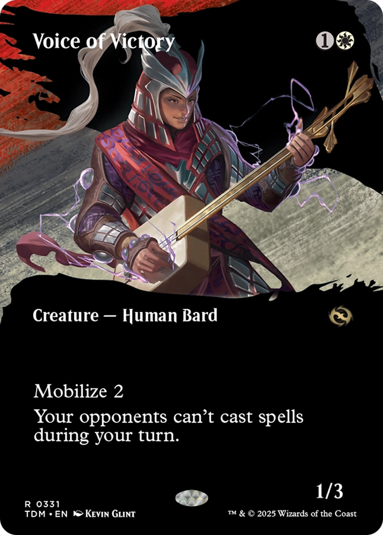 Voice of Victory (Borderless) [Tarkir: Dragonstorm] | Deep Dive Games St. Marys