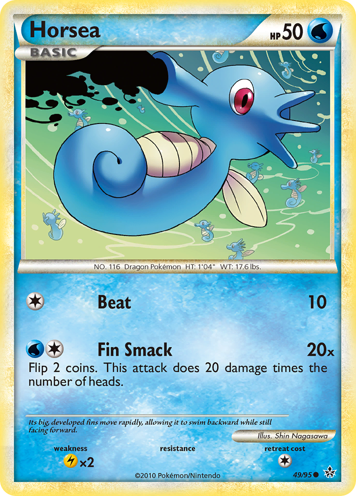 Horsea (49/95) [HeartGold & SoulSilver: Unleashed] | Deep Dive Games St. Marys