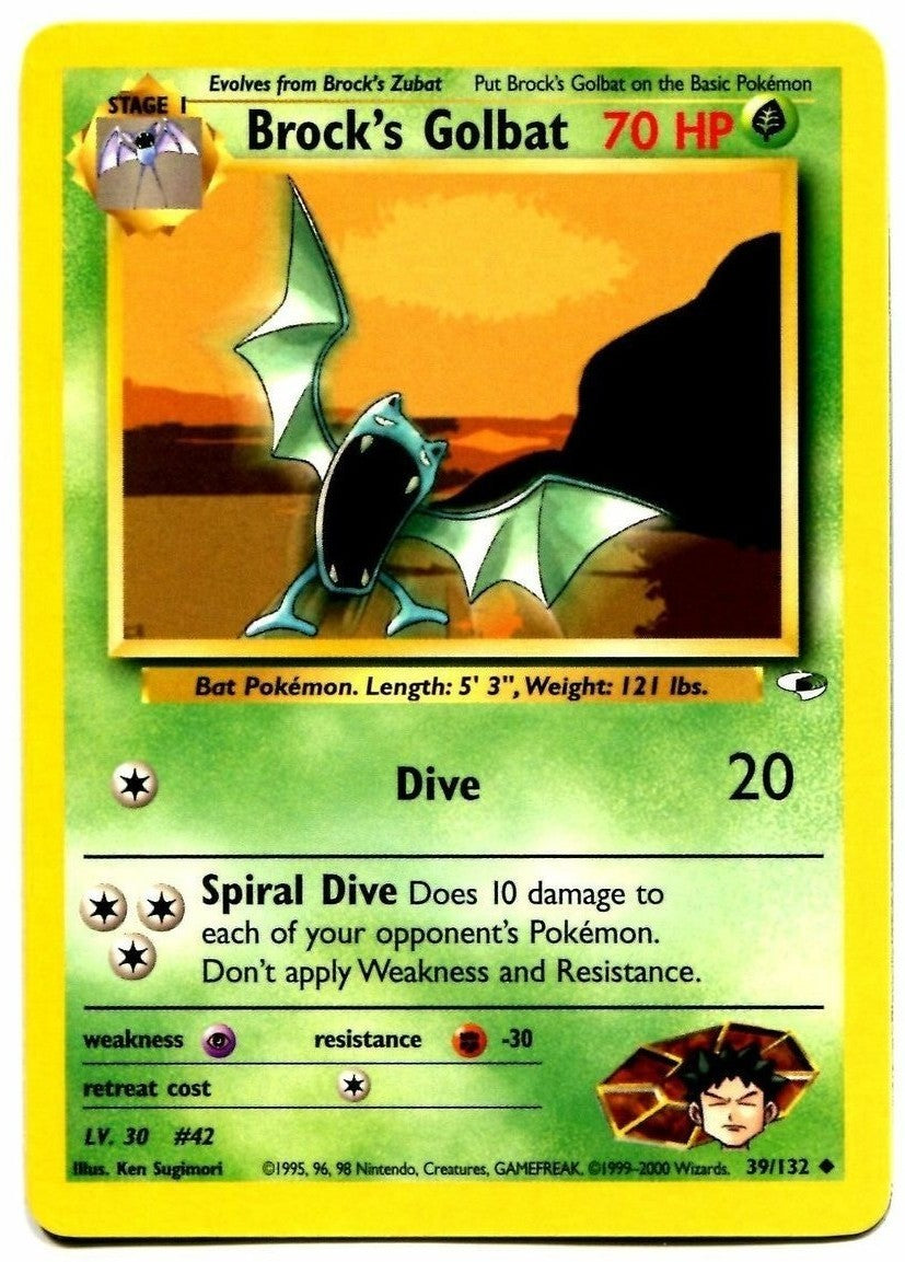 Brock's Golbat (39/132) [Gym Heroes Unlimited] | Deep Dive Games St. Marys