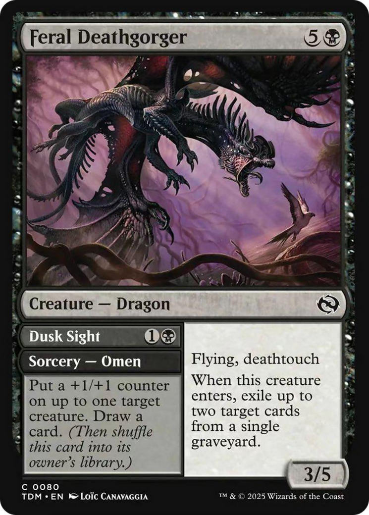 Feral Deathgorger [Tarkir: Dragonstorm] | Deep Dive Games St. Marys