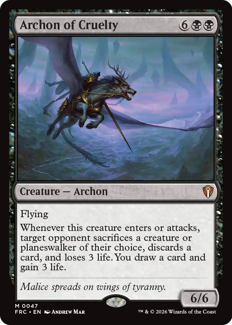 Archon of Cruelty [Reality Fracture Commander] | Deep Dive Games St. Marys