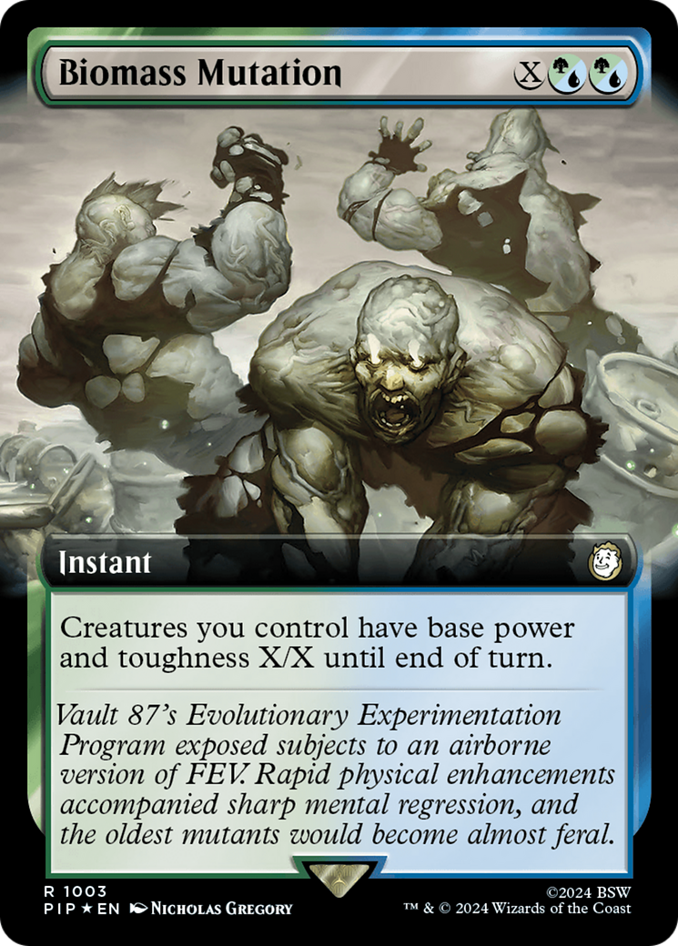 Biomass Mutation (Extended Art) (Surge Foil) [Fallout] | Deep Dive Games St. Marys