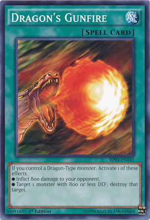 Dragon's Gunfire [BP03-EN141] Common | Deep Dive Games St. Marys