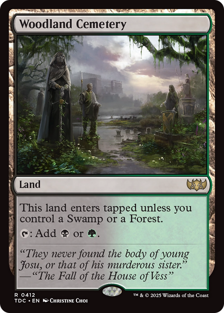 Woodland Cemetery [Tarkir: Dragonstorm Commander] | Deep Dive Games St. Marys