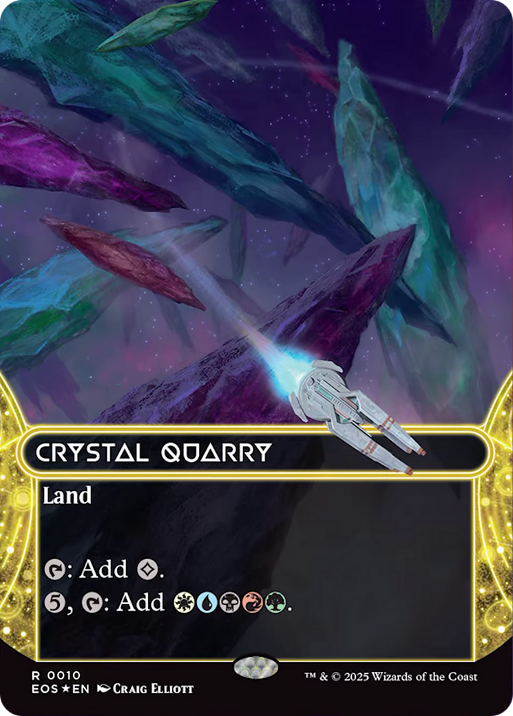 Crystal Quarry (0010) (Borderless) [Edge of Eternities: Stellar Sights] | Deep Dive Games St. Marys
