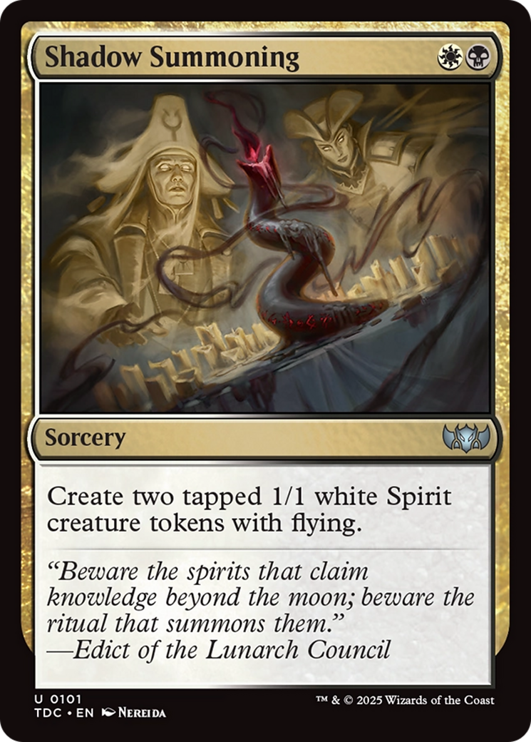 Shadow Summoning [Tarkir: Dragonstorm Commander] | Deep Dive Games St. Marys