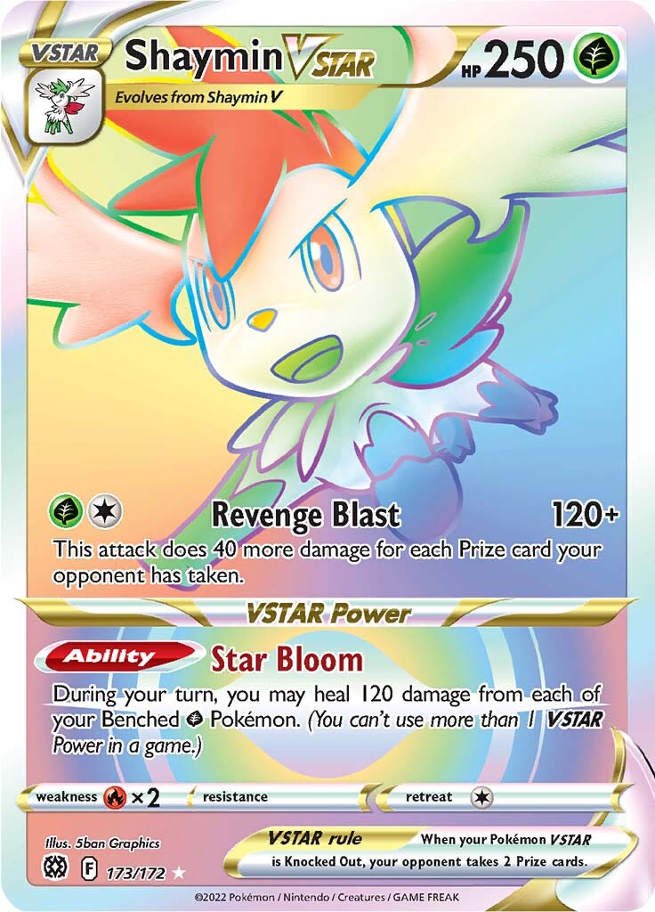 Shaymin VSTAR (173/172) [Sword & Shield: Brilliant Stars] | Deep Dive Games St. Marys
