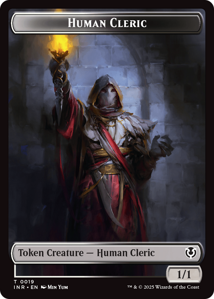Demon // Human Cleric Double-Sided Token [Innistrad Remastered Tokens] | Deep Dive Games St. Marys