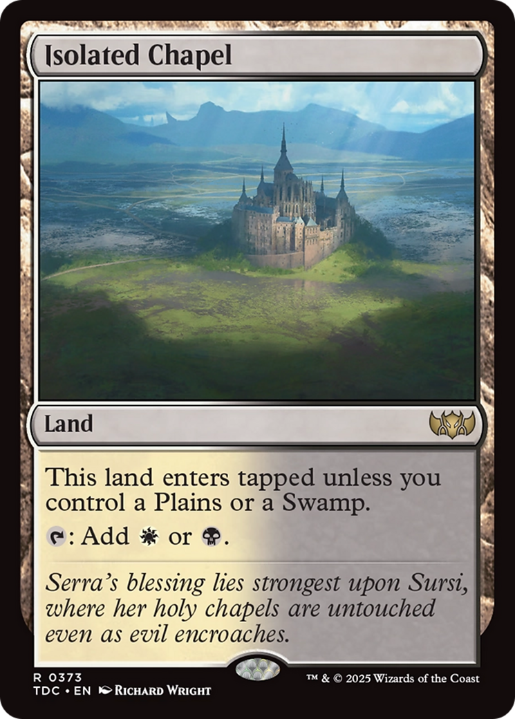 Isolated Chapel [Tarkir: Dragonstorm Commander] | Deep Dive Games St. Marys