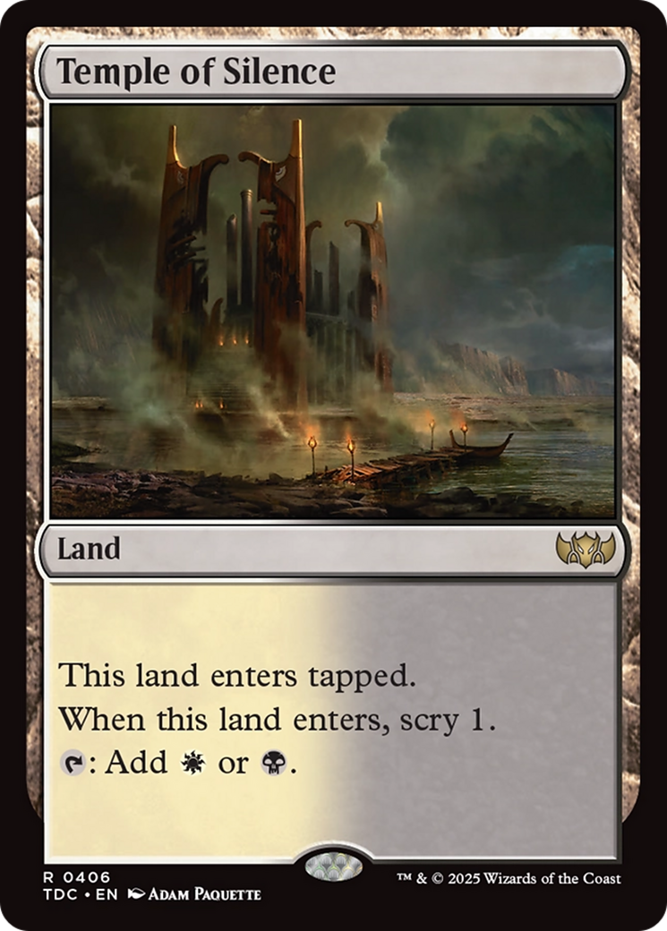 Temple of Silence [Tarkir: Dragonstorm Commander] | Deep Dive Games St. Marys