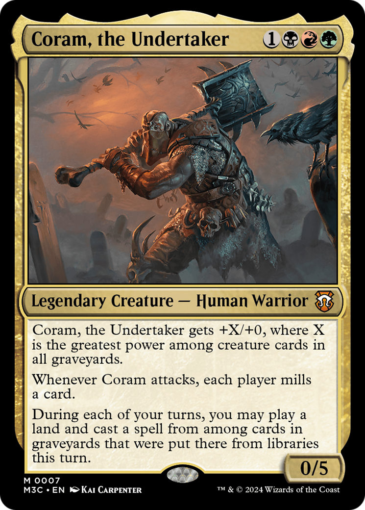 Coram, the Undertaker [Modern Horizons 3 Commander] | Deep Dive Games St. Marys
