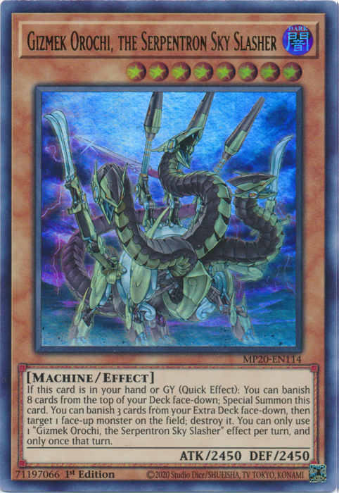 Gizmek Orochi, the Serpentron Sky Slasher [MP20-EN114] Ultra Rare | Deep Dive Games St. Marys