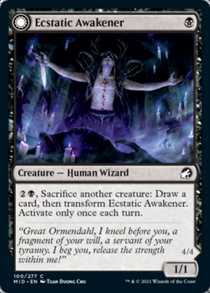 Ecstatic Awakener // Awoken Demon [Innistrad: Midnight Hunt] | Deep Dive Games St. Marys