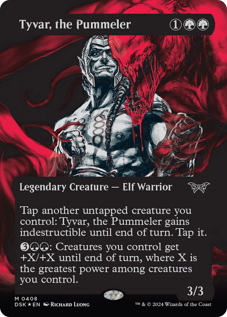 Tyvar, the Pummeler (Showcase) (Textured) [Duskmourn: House of Horror] | Deep Dive Games St. Marys